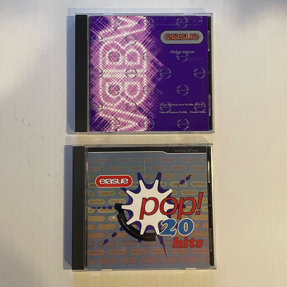 Lot of 2 Erasure CDs albums synth pop electronic retro rock